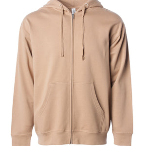 Midweight Zip Hooded Sweatshirt
