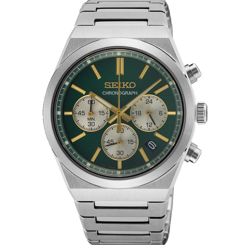 Seiko Conceptual Chronograph Green Dial Men 40mm SSB461P1