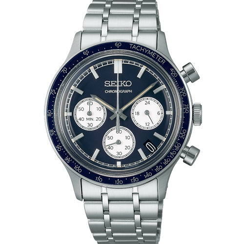 Seiko Sport Dark Blue Dial Men 38.7mm SSB477P1