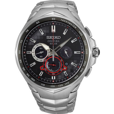 Seiko Coutura Black Dial Men 45.5mm