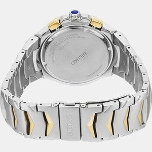 Coutura Men Solar Blue Dial Chronograph Stainless Steel Watch SSC750P1