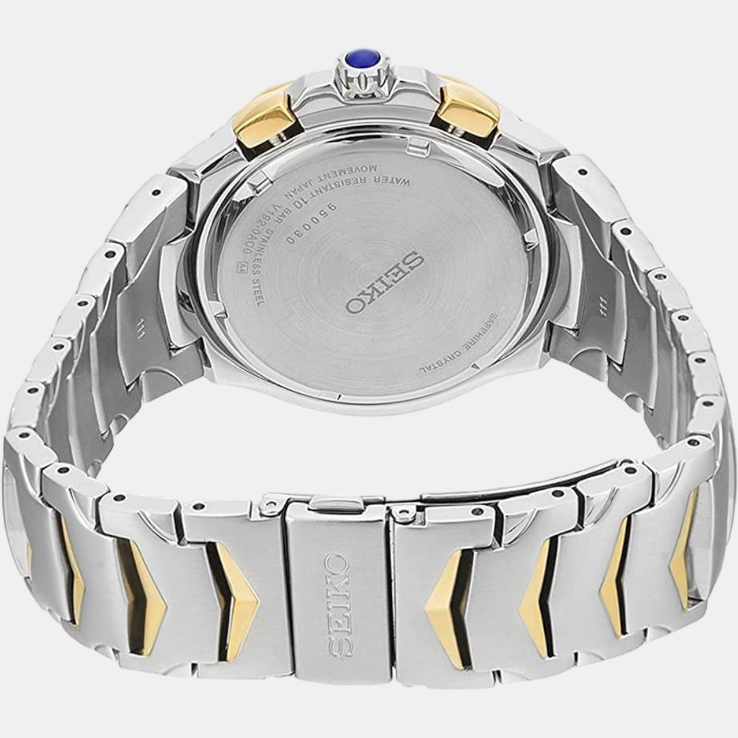 Coutura Men Solar Blue Dial Chronograph Stainless Steel Watch SSC750P1