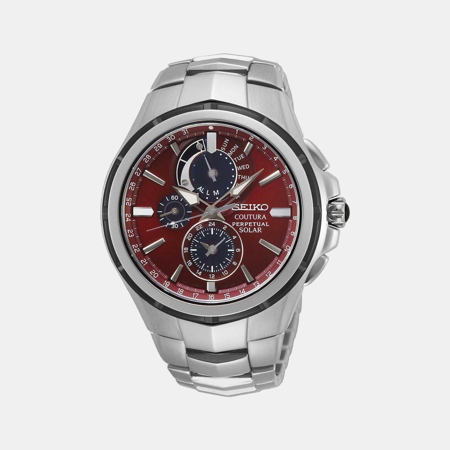 Coutura Men Quartz Two Tone Dial Chronograph Stainless Steel Watch SSC763P1