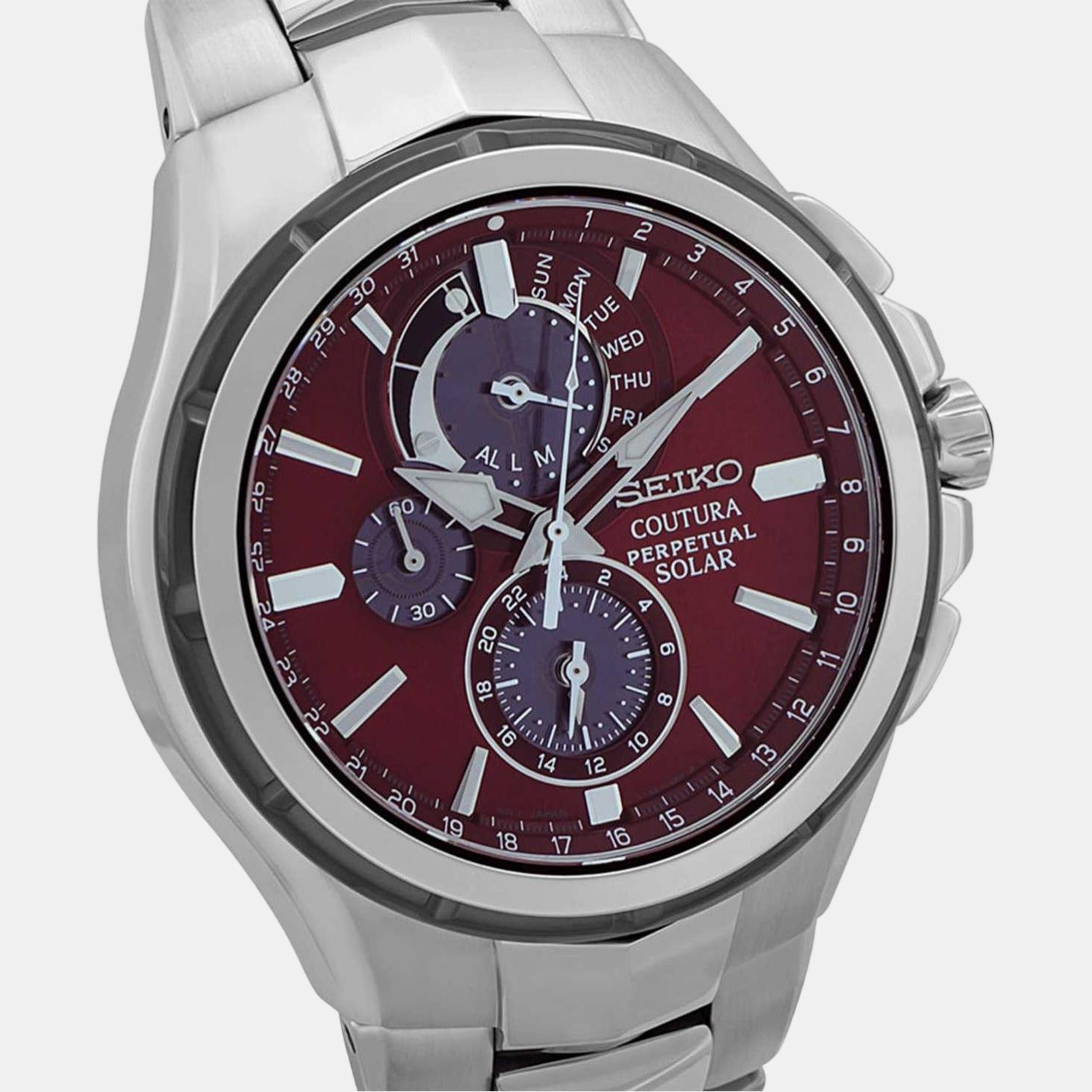 Coutura Men Quartz Two Tone Dial Chronograph Stainless Steel Watch SSC763P1