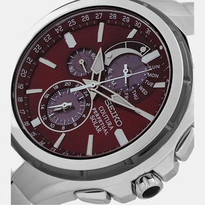 Coutura Men Quartz Two Tone Dial Chronograph Stainless Steel Watch SSC763P1