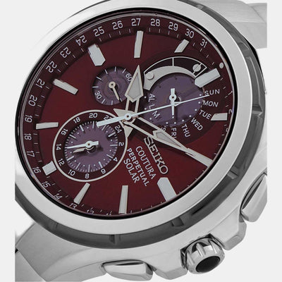 Coutura Men Quartz Two Tone Dial Chronograph Stainless Steel Watch SSC763P1