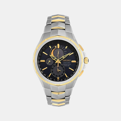 Coutura Men Quartz Black Dial Analog Stainless Steel Watch SSC798P1