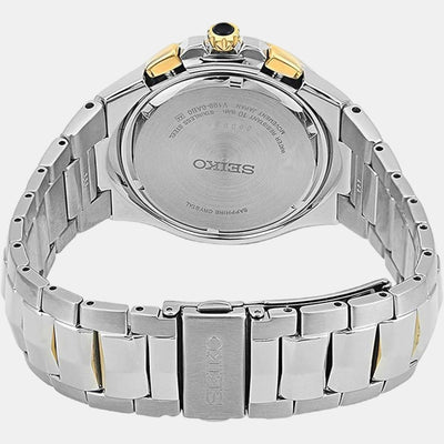 Coutura Men Quartz Black Dial Analog Stainless Steel Watch SSC798P1