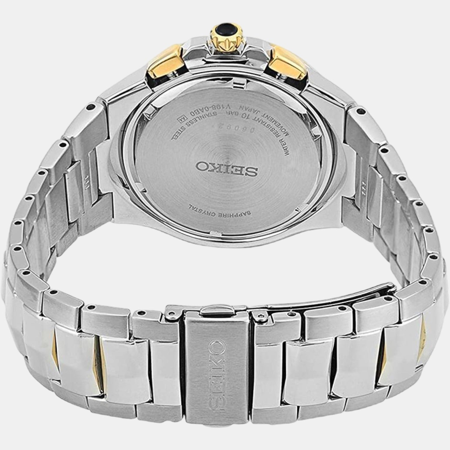 Coutura Men Quartz Black Dial Analog Stainless Steel Watch SSC798P1