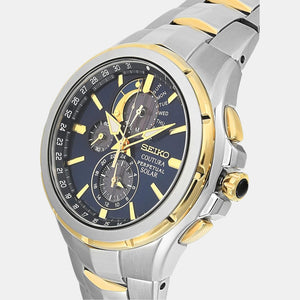 Coutura Men Quartz Black Dial Analog Stainless Steel Watch SSC798P1