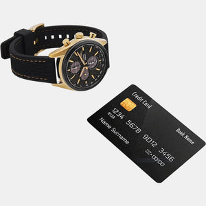 Discover More Men Solar Black Dial Chronograph Silicone Watch SSC804P1