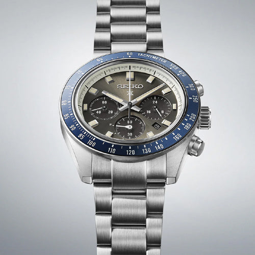 Seiko Prospex Grand Touring Solar Speedtimer Chronograph Grey Dial Men 41.4mm SSC939P1