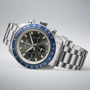 Seiko Prospex Grand Touring Solar Speedtimer Chronograph Grey Dial Men 41.4mm SSC939P1