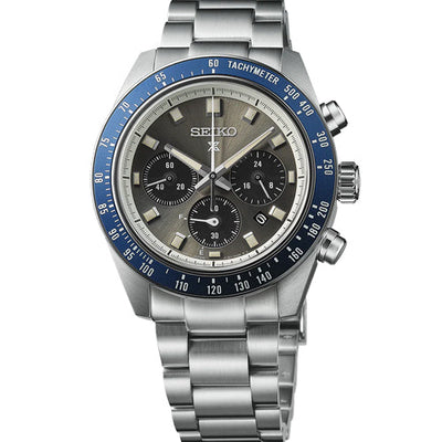 Seiko Prospex Grand Touring Solar Speedtimer Chronograph Grey Dial Men 41.4mm SSC939P1