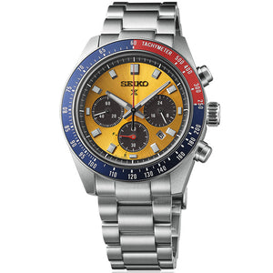 Seiko Prospex Solar Speedtimer Chronograph Yellow Dial Men 41.4mm SSC947P1