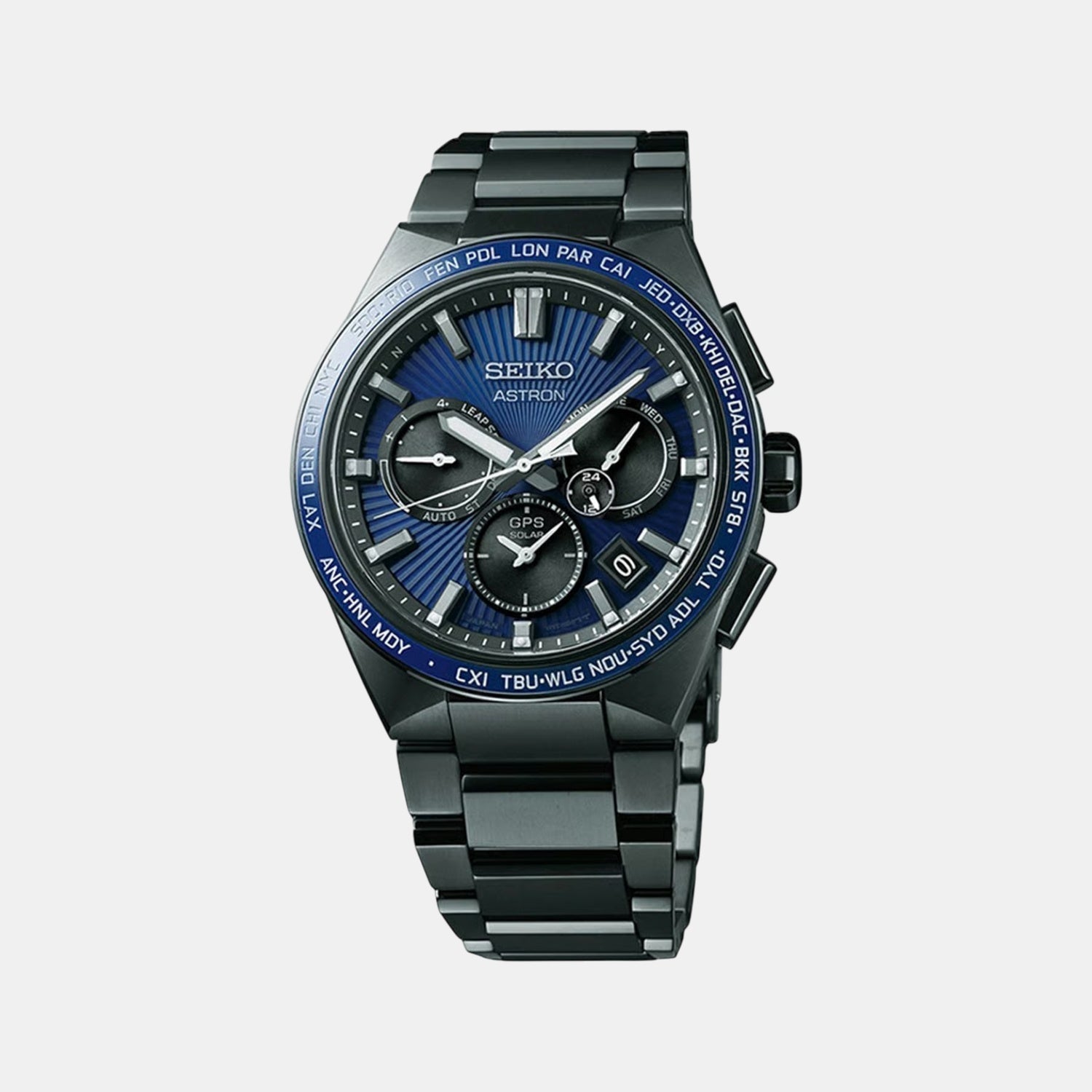 Astron Men Solar Blue Dial Chronograph Limited Edition Watch SSH121J1