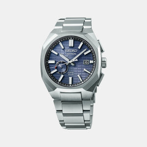 Astron Men Solar Sapphire Blue Dial Analog Stainless Steel Watch SSJ013J1