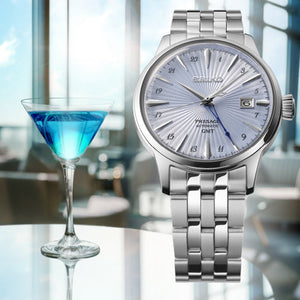 Seiko Presage Cocktail GMT Ice Blue Dial Ice Blue Dial Men 40.5mm SSK037J1