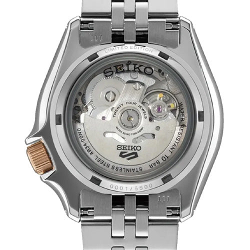 Seiko 5 Sports GMT Asian Limited Edition Mechanical Cream Dial 42.5mm Men SSK046K1