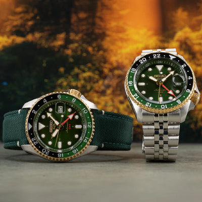 Seiko 5 Sports Forest Green Sunrise - India Limited Edition Green Dial Men 42.5mm SSK050K1