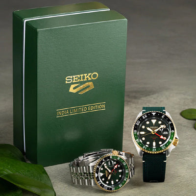 Seiko 5 Sports Forest Green Sunrise - India Limited Edition Green Dial Men 42.5mm SSK050K1