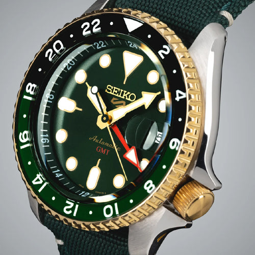 Seiko 5 Sports Forest Green Sunrise - India Limited Edition Green Dial Men 42.5mm SSK050K1
