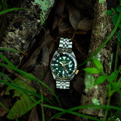 Seiko 5 Sports Forest Green Sunrise - India Limited Edition Green Dial Men 42.5mm SSK050K1