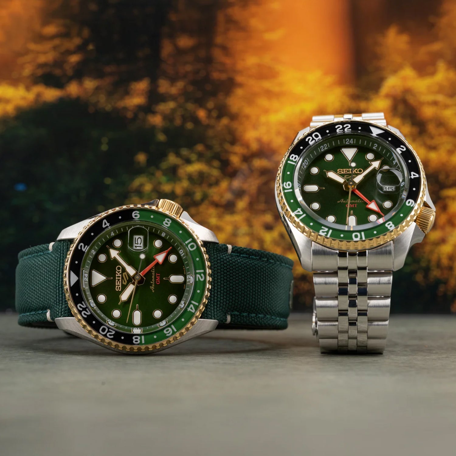 5 Sports Forest Green Sunrise - India Limited Edition Men Automatic Analog Stainless Steel Watch SSK050K1