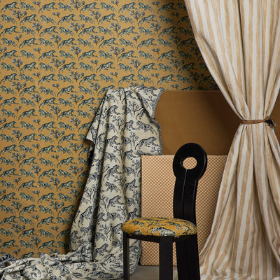 Painterly Stripe Linen Fabric by Sarah Sherman Samuel