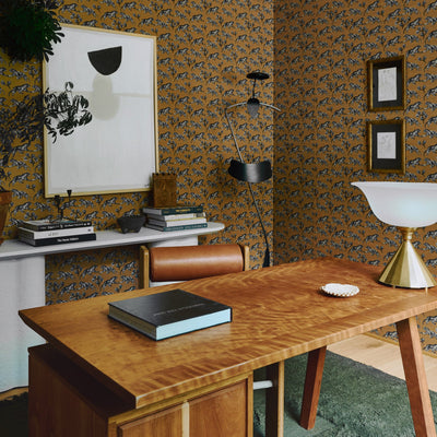 Tiger Grasscloth Wallpaper by Sarah Sherman Samuel