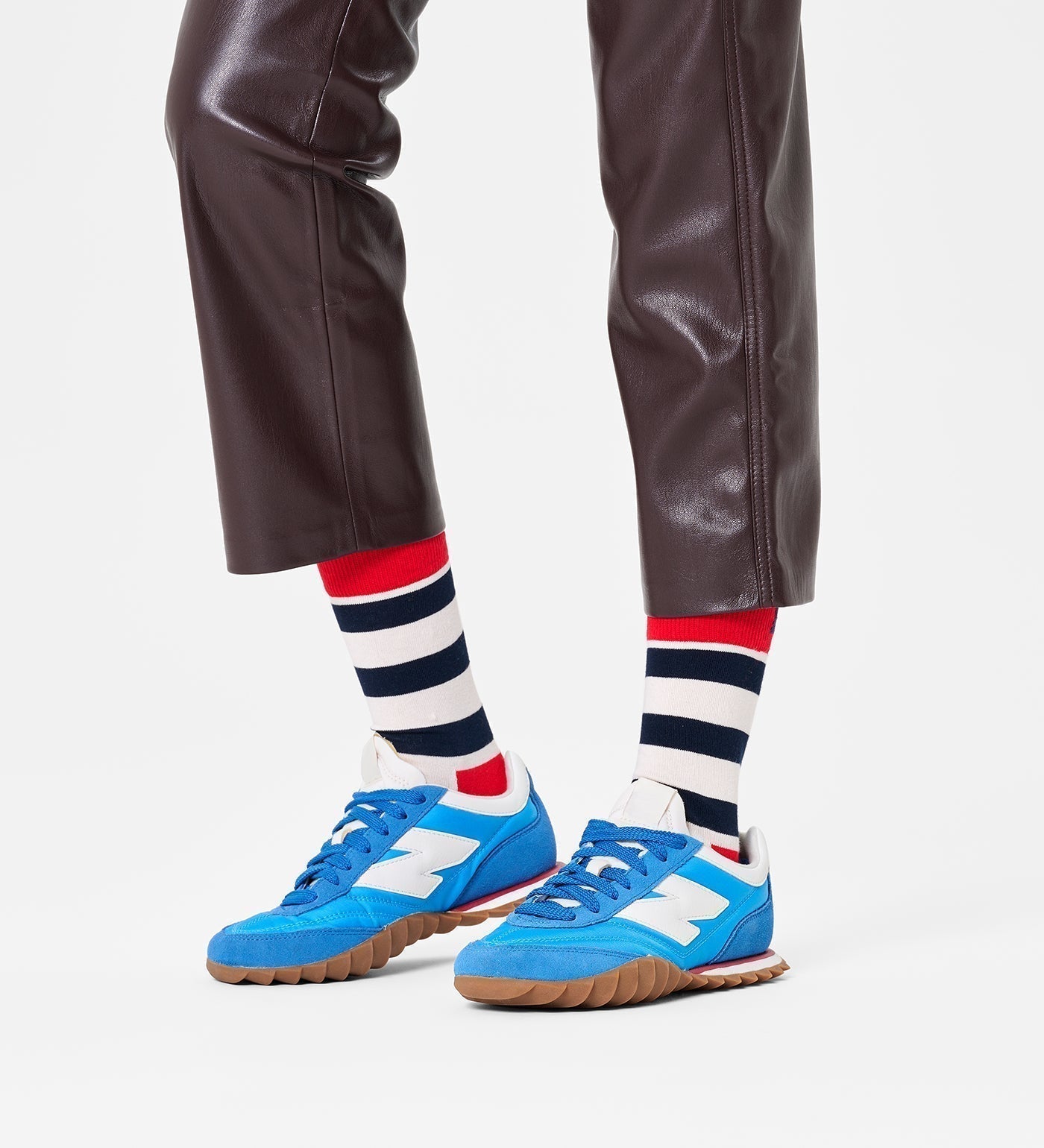 Happy Socks Unisex Stripe Crew Length Socks for Women and Men