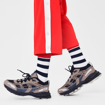 Happy Socks Unisex Stripe Crew Length Socks for Women and Men