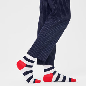 Happy Socks Unisex Stripe Crew Length Socks for Women and Men
