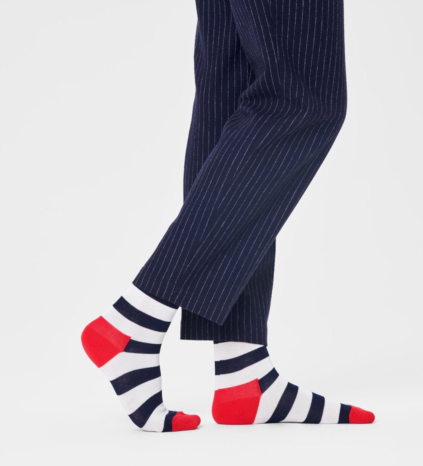 Happy Socks Unisex Stripe Crew Length Socks for Women and Men