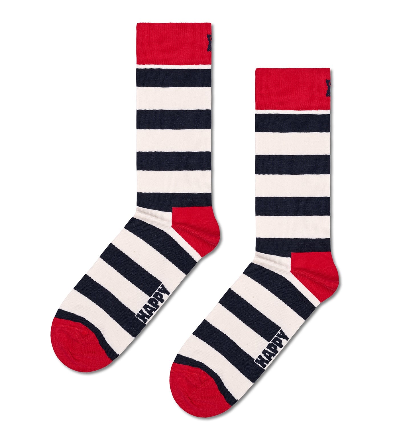 Happy Socks Unisex Stripe Crew Length Socks for Women and Men