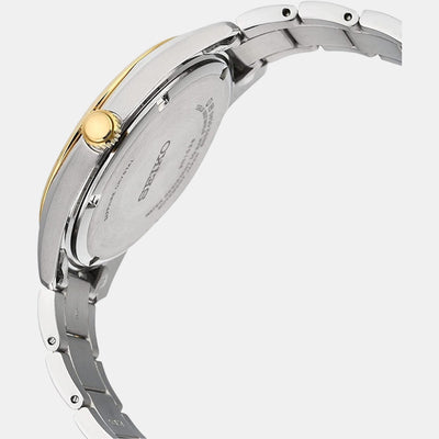 Dress Men Quartz White Dial Analog Stainless Steel Watch SUR312P1