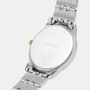 Dress Men Quartz White Dial Analog Stainless Steel Watch SUR402P1