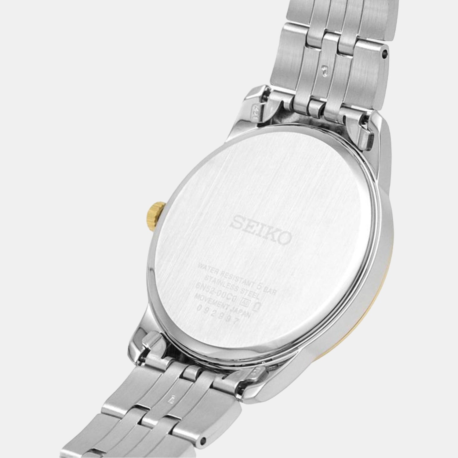 Dress Men Quartz White Dial Analog Stainless Steel Watch SUR402P1