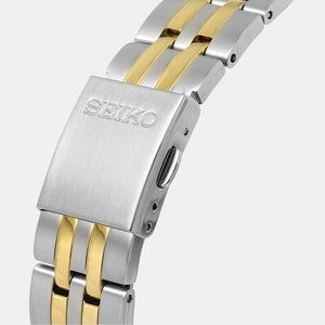 Dress Men Quartz White Dial Analog Stainless Steel Watch SUR402P1