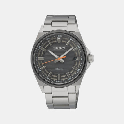 Dress Men Quartz Grey Dial Analog Stainless Steel Watch SUR507P1