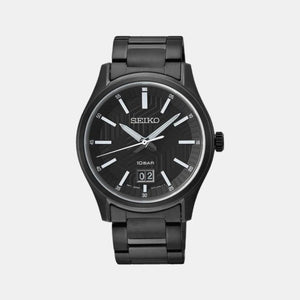 Dress Men Quartz Black Dial Analog Stainless Steel Watch SUR515P1