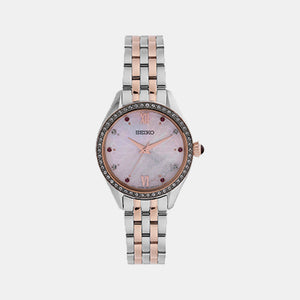 Dress Women Quartz White Dial Analog Stainless Steel Watch SUR542P1