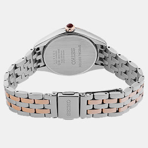 Dress Women Quartz White Dial Analog Stainless Steel Watch SUR542P1