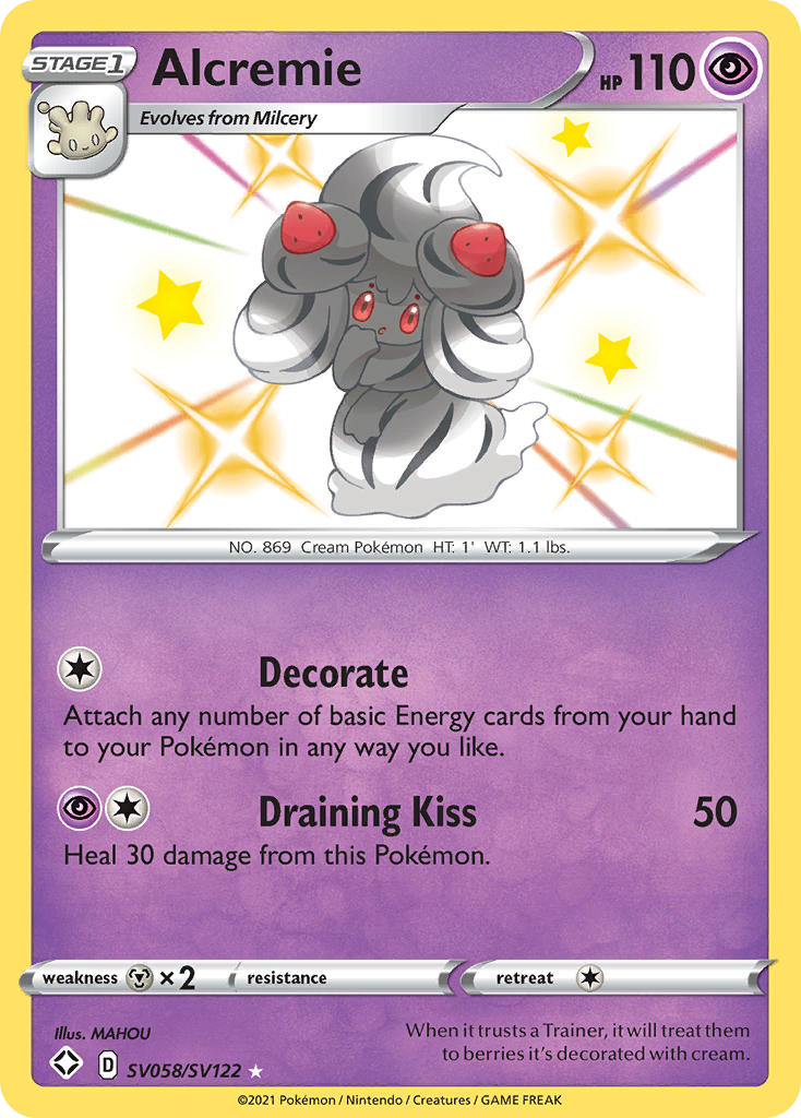 Alcremie - SV058/SV122 - Rare Shiny