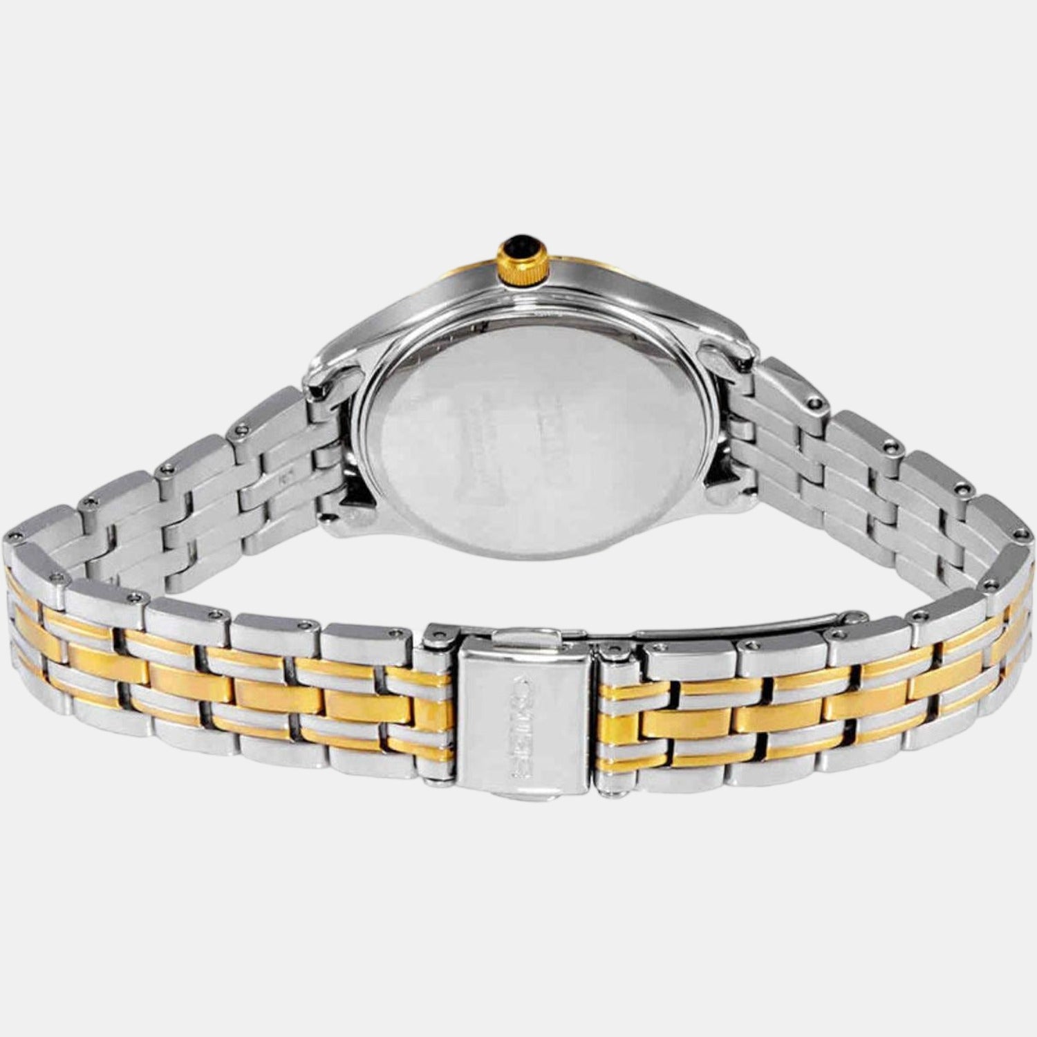 Dress Women Quartz White Dial Analog Stainless Steel Watch SWR070P1