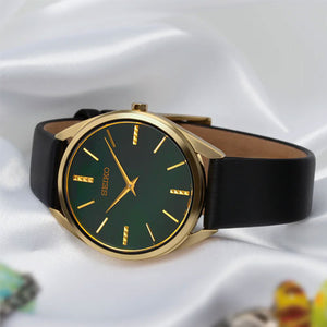 Seiko Dress Green Mother-Of-Pearl Dial Women 32mm