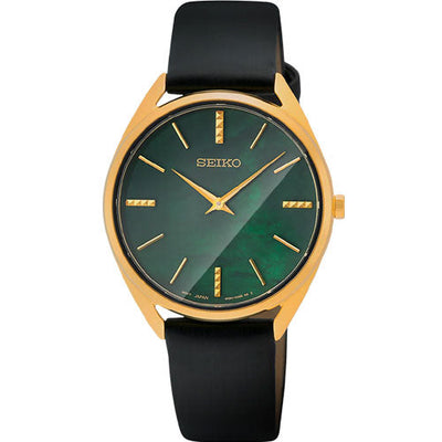 Seiko Dress Green Mother-Of-Pearl Dial Women 32mm