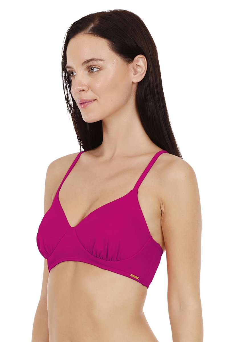 Slip On Racerback Swim Top - Cherry Pink