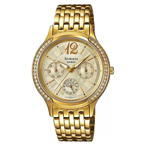 Casio Sheen Yellow Gold Dial Women 40.2mm
