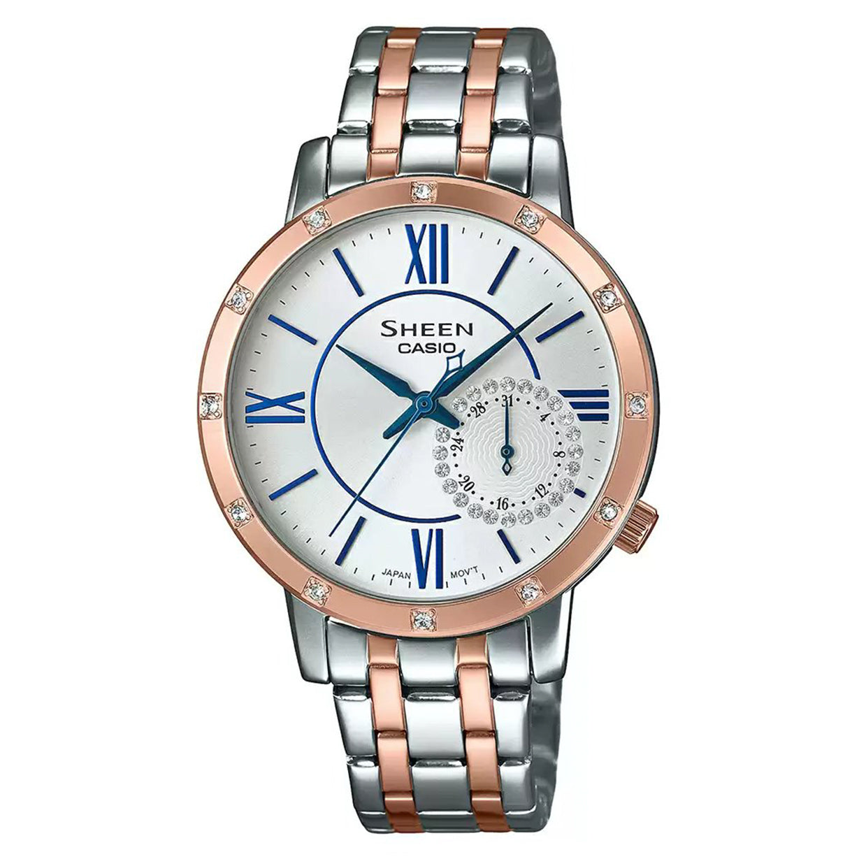 Casio Sheen White Dial Women 34mm